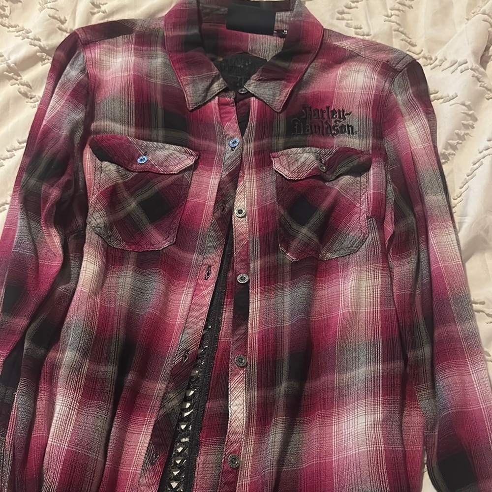 Harley Davidson plaid shirt